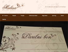 Tablet Screenshot of malisa.si
